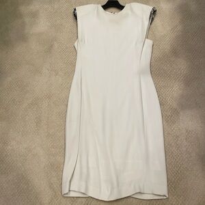 Lanvin cream silk dress